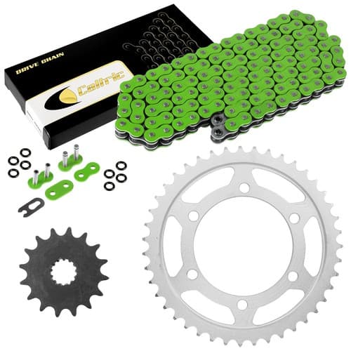 Green O-Ring Drive Chain & Sprockets Kit for Suzuki GSX-R600 GSXR600 2011-2016