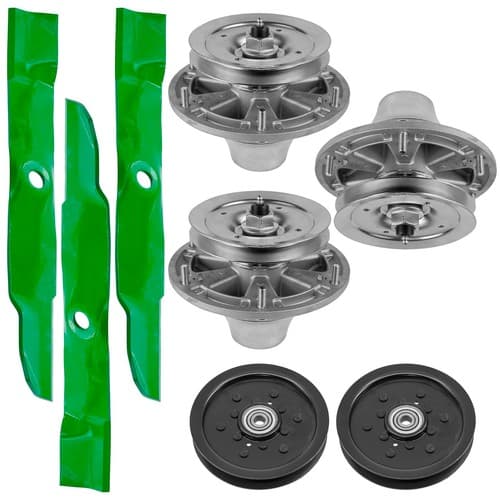 Deck Spindle Blade & Pulleys For John Deere 4410 4510 4610 4710 2305 M665 60"