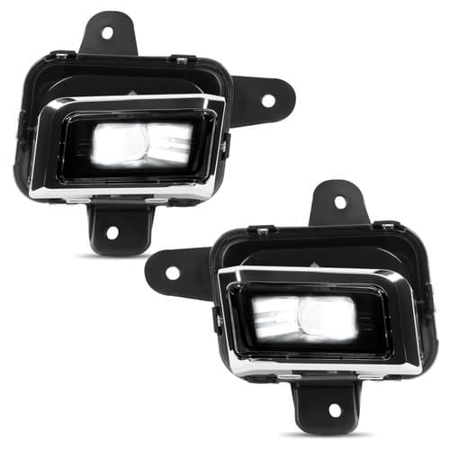 Pair Of LED Chrome Fog Light Lamp For GMC Sierra 1500 Limited 2022 2023-2025