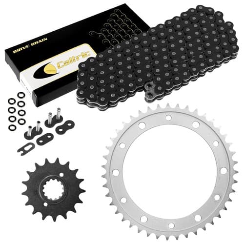 Black O-Ring Drive Chain & Sprockets Kit For Honda VFR800F VF1000F VF1000R