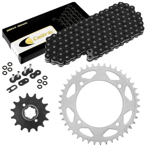 Black O-Ring Drive Chain & Sprockets Kit for Yamaha XT600 1984-1989