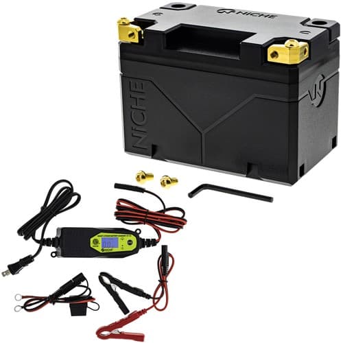 NICHE Lithium Battery with Charger YTX9-BS 12V 240A for Honda Polaris ATV