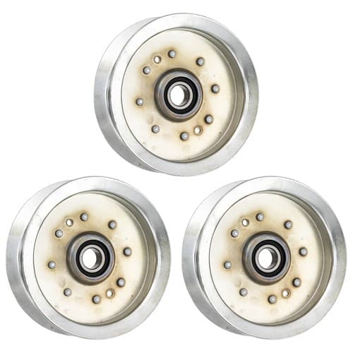 8TEN Flat Idler Pulley for John Deere G110 D170 LA150 GY20629 GY22082 3 Pack