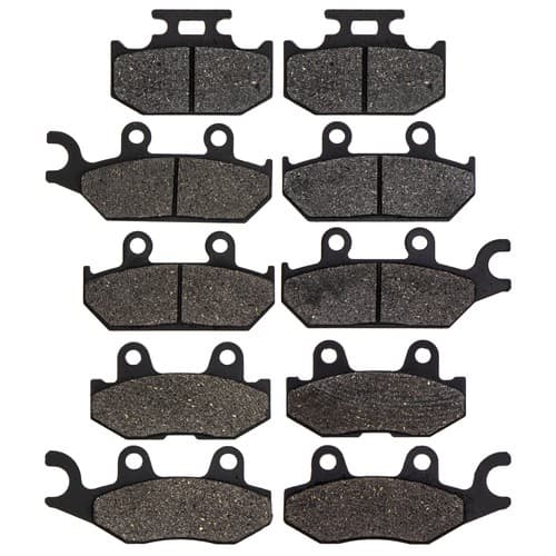 NICHE Brake Pad Kit for Yamaha Wolverine X4 Viking 700 VI Complete Semi-Metallic