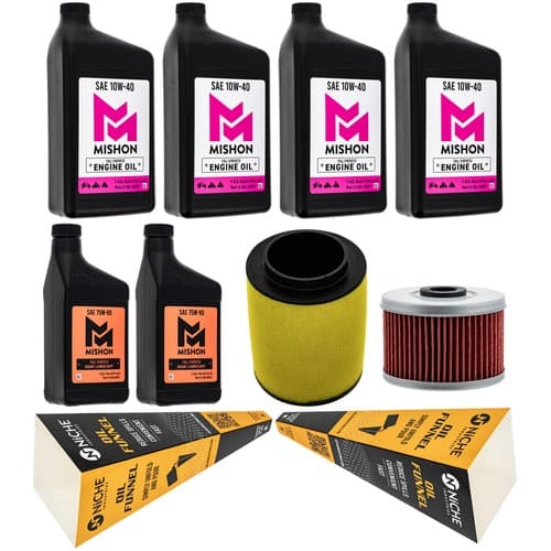 MISHON Full Service Oil Change Kit for Honda Rancher 420 TRX420 2008-2010