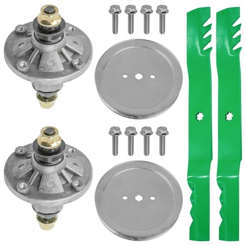 42" Deck Spindle Blade Kit for John Deere LA115 LA120 LA125 LA135 S100 S110