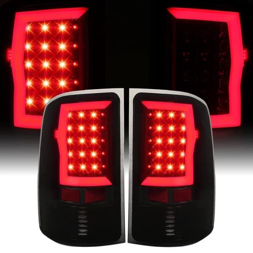 For GMC Sierra 1500 2500HD 3500HD 07-14 Black LED DRL Tail Lights Brake Lamps