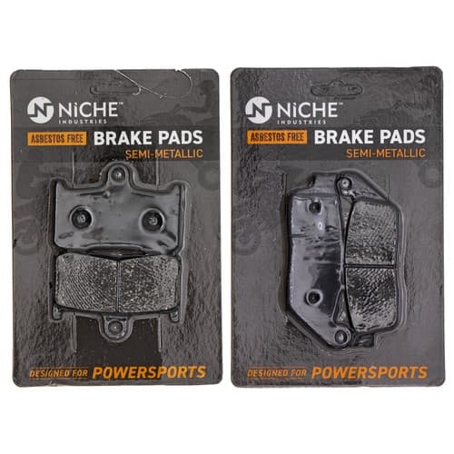 NICHE Brake Pad Set for Victory High Ball Vegas Kingpin Front Rear Semi-Metallic