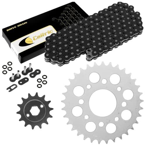 Black O-Ring Drive Chain & Sprockets Kit for Honda CMX250C Rebel 250 1996-2016