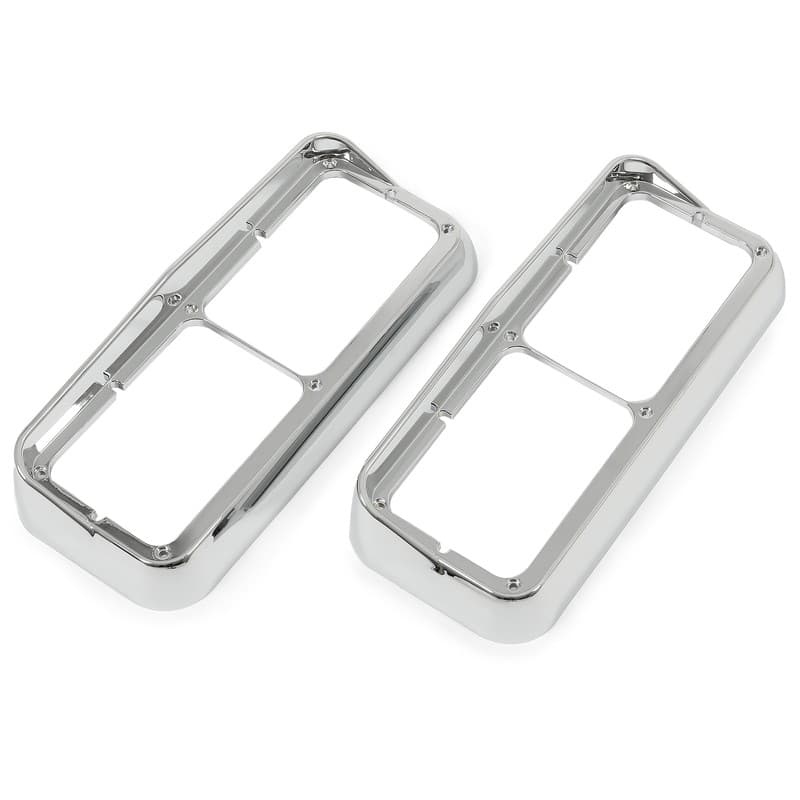 Chrome Headlight Bezel Pair For Freightliner Kenworth T600 T800  Peterbilt 379