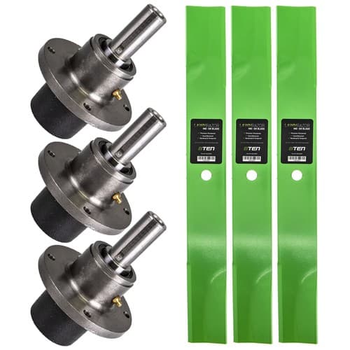 Spindle High Lift Blade Kit for Scag 61 Inch Cut 61A Deck Turf Tiger Zero Turn
