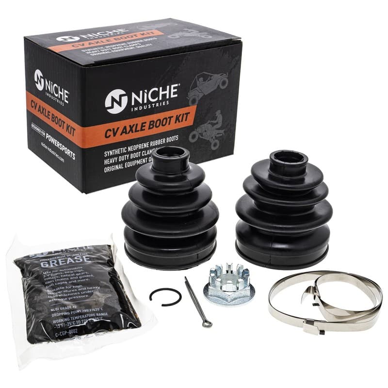 NICHE Rear CV Axle Boot Kit for Honda Rincon 650 680 42203-HN8-003 42202-HN8-003
