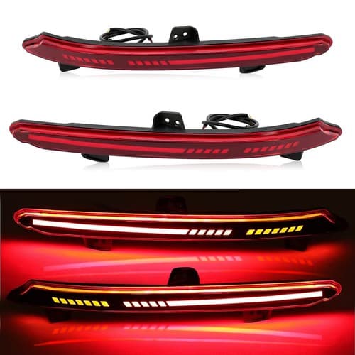 For Honda Accord 2018 2019-2022 Rear Bumper Lamp Red LED Reflector Tail Light