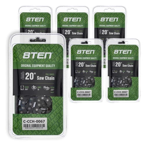 Chainsaw Chain 20 Inch .050 .325 78DL for Echo CS-520 CS-490 CS520 6 Pack