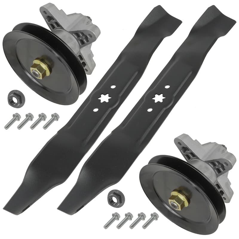 Caltric Deck Spindle with Pulley & Blade For Toro LX420 LX425 Lawn Tractor 42"