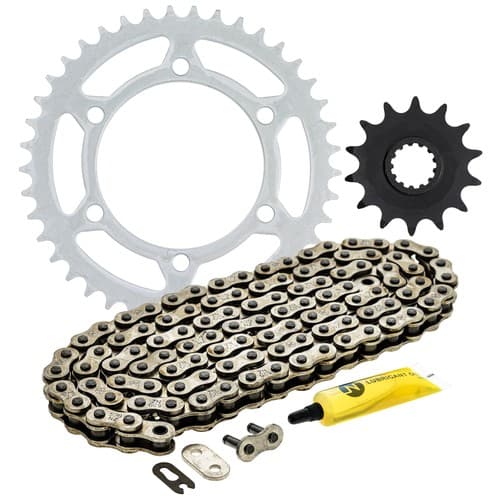 NICHE Sprocket Chain Set for Kawasaki Ninja 400 14/41 Tooth 520 Front Rear Kit