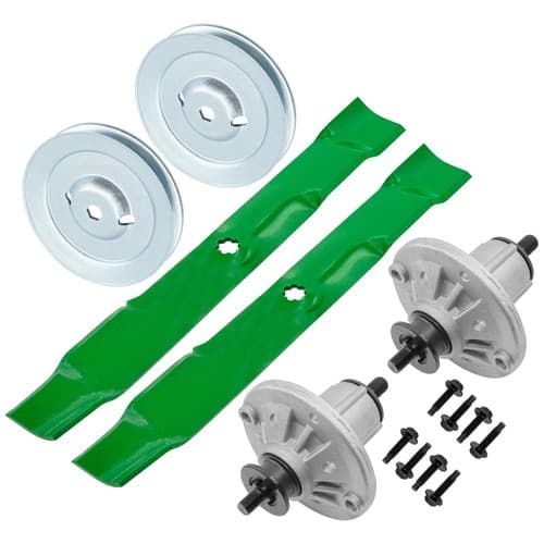 42' Deck Spindle & Pulley & Blade for John Deere X300 X304 X324 X360 M152545