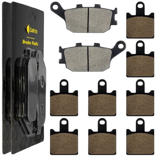 Caltric Front and Rear Brake Pads for Kawasaki ZR1000B Z1000 2007 2008