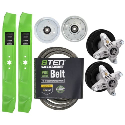 Deck Rebuild Kit Blade Spindle Belt Idler for Cub Cadet White RZT42 ZT-17 ZT-42