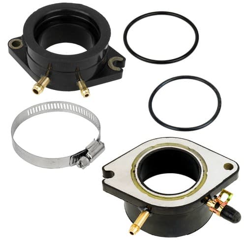 Carburetor Carb Intake Joint W/Clamp O-Ring for Yamaha Virago 1100 XV1100 86-87