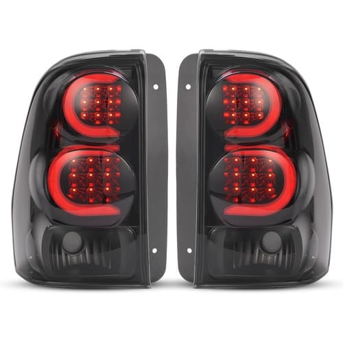 Black Smoke LED Tube Tail Lights For Chevy Trailblazer Trail Blazer 2002-2009