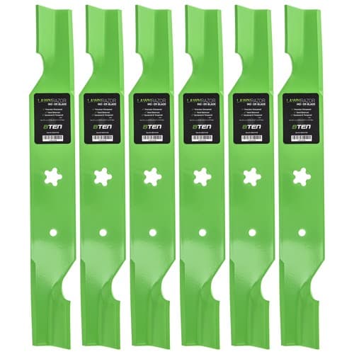 LawnRAZOR Blade for AYP 187256 Husqvarna 54 Inch Deck Notched High Lift 6 Pack