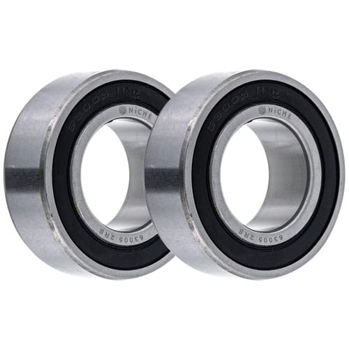 NICHE Wheel Bearing 63005-2RS 25x47x16mm Single Row Deep Groove 2 Pack