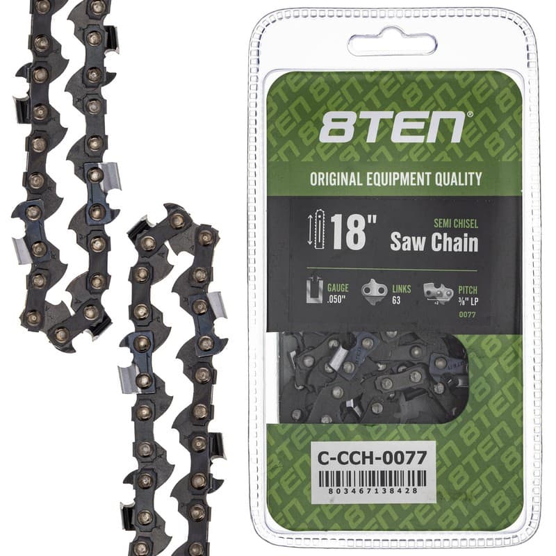 Chainsaw Chain 18 Inch .050 3/8 LP 63DL for Greenworks 2 S63 20332 H3763