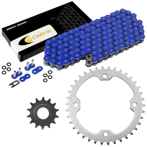 Blue O-Ring Drive Chain & Sprockets Kit for Yamaha Raptor 700 YFM700R 2006-2016