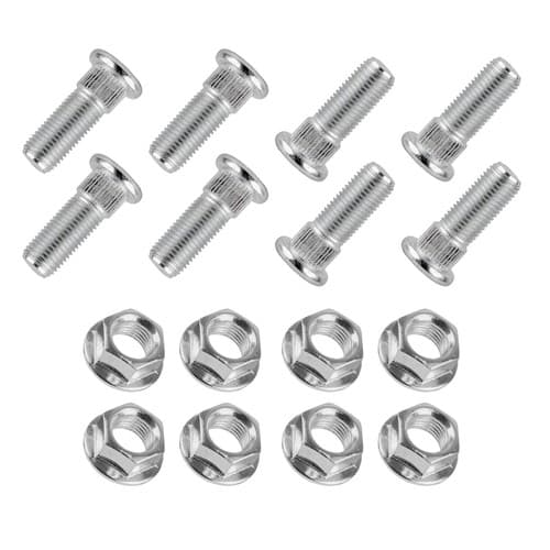 8x Front Rear Studs & Flange Nuts for Polaris Sportsman 400 4x4 1993-1996 3/8"
