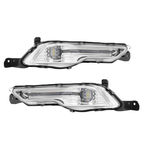 Pair Clear Lens LED Fog Lights Lamps For 2018-2019 Ford Explorer & Fusion 17-20