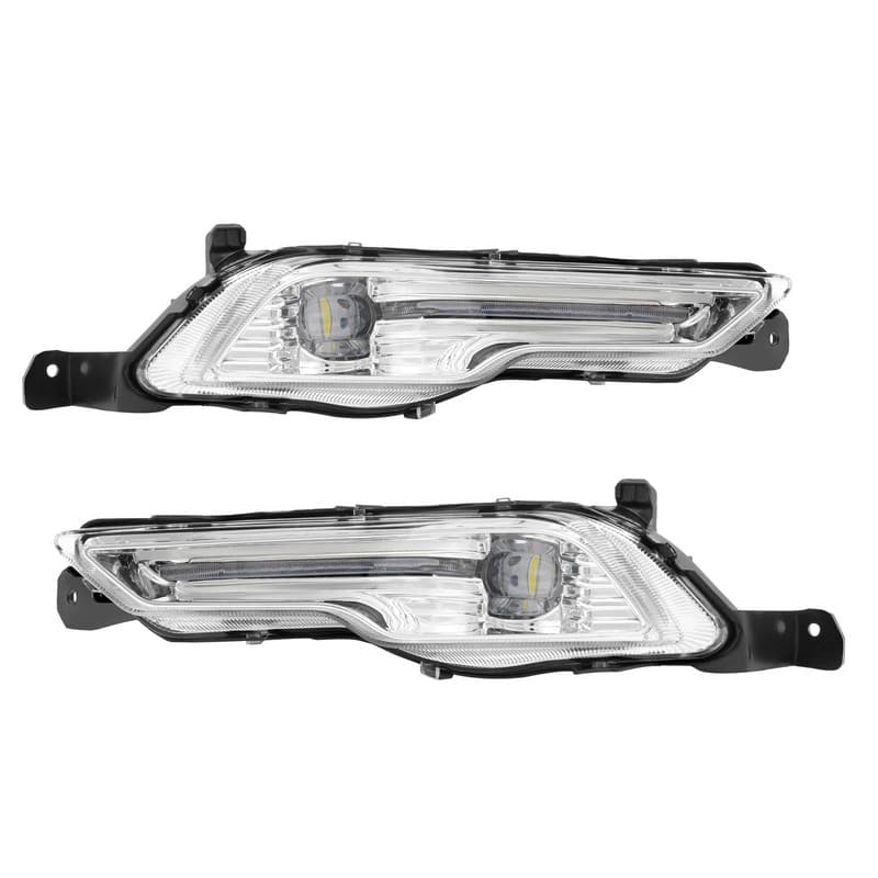 Pair Clear Lens LED Fog Lights Lamps For 2018-2019 Ford Explorer & Fusion 17-20