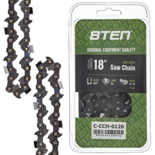 Chainsaw Chain 18 Inch .050 3/8 LP 64DL for Dayton 7Z627 6Z826 4Z973 4Z397 4Z252