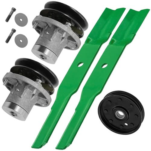 Deck Spindle Blade & Pulley For John Deere 108 111 112 116 130 160 165 170 38"