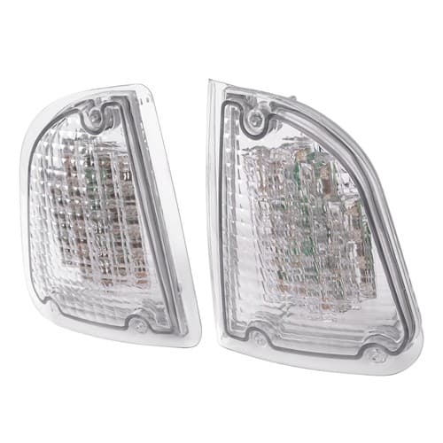 Pair Clear LED Turn Signal Lights Fit For KW Kenworth K300 T300 T330 T600 86-08