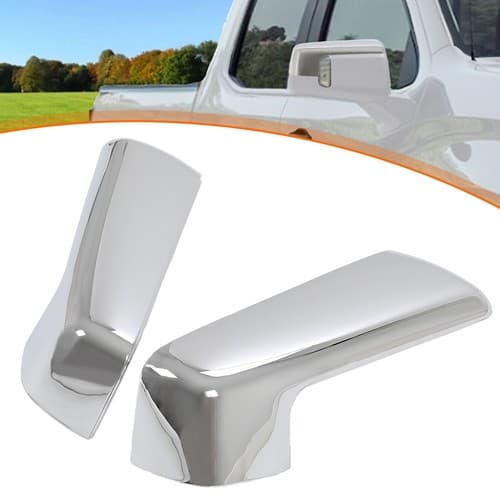 Chrome Top Half Mirror Cover Caps For 19-24 2023 Chevy Silverado GMC Sierra 1500