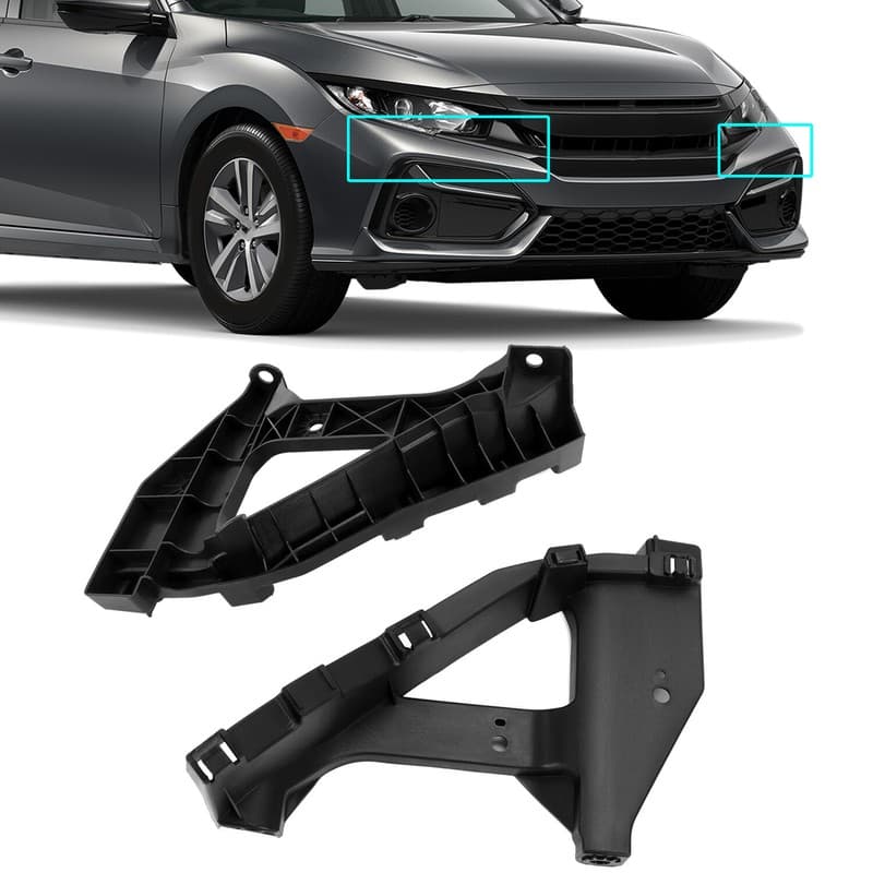 For Honda Civic 2016-2020 21 Headlight Brackets Front Hold Mount Retainer LH+RH
