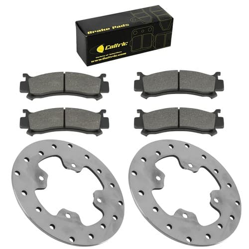 Caltric Front Brake Discs & Pads For Honda Pioneer 1000 SXS1000M3 16-2025