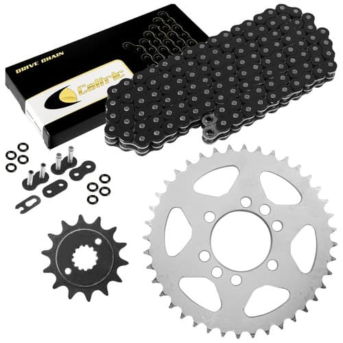 Black O-Ring Drive Chain & Sprockets Kit for Kawasaki KFX400 KSF400A 2003-2006