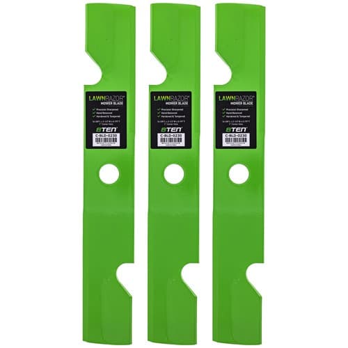 LawnRAZOR Blade Exmark Lazer Z 103-6401 48 Inch Deck Notched High Lift 3 Pack