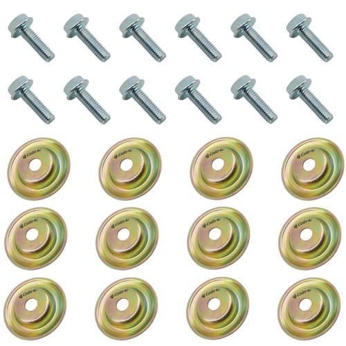 Caltric 7518529 and 7556065 Skid Plate Screw Bolt w/ Washer for Polaris 12 Set