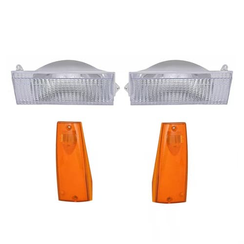 Bumper Turn Signal & Side Marker Lights For Jeep Cherokee Base Comanche 1984-96