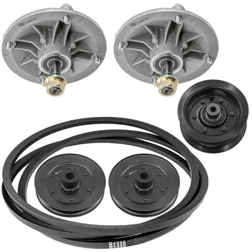 38" Deck Spindle With Pulley & Belt For Toro 71208 71217 71220 71223 71198 71242