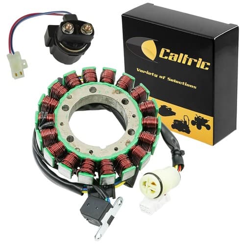 Stator & Solenoid for Yamaha Warrior 350 YFM350 2002 2003 2004 Atv New