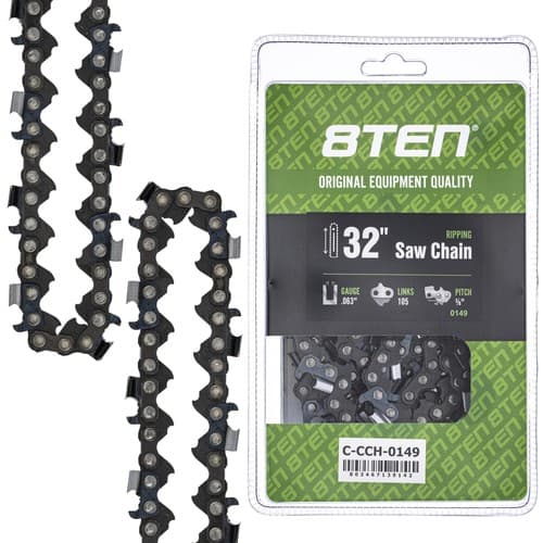 Ripping Chainsaw Chain 32 Inch .063 3/8 105DL for Husqvarna Poulan Jonsered