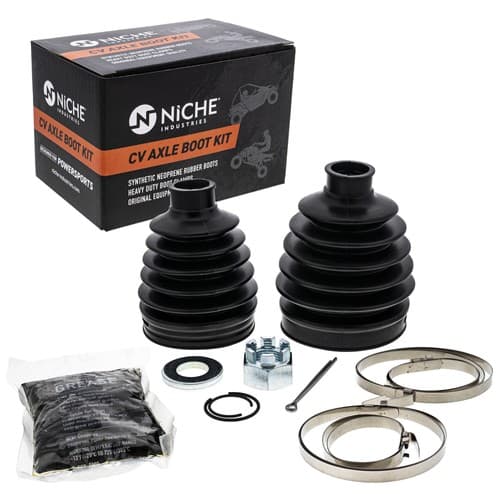 NICHE Front Rear CV Axle Boot Kit for Textron 654352 Havoc X Stampede XT XTR UTV