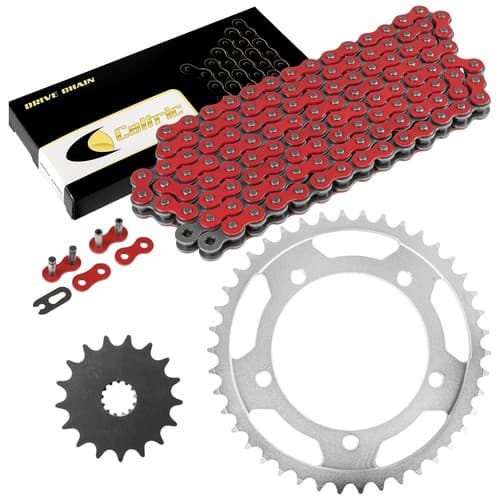 Red Drive Chain And Sprocket Kit for Suzuki DL1000 V-Strom Abs 2014-2018