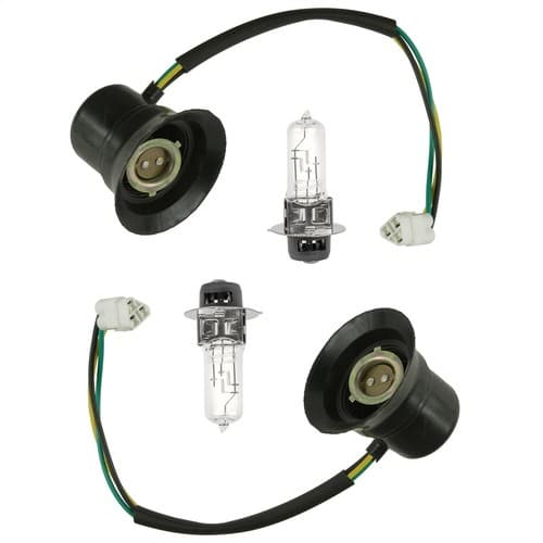 2X Headlight Socket & Bulb For Yamaha WOLVERINE 350 YFM350FX 4X4 2003-2005