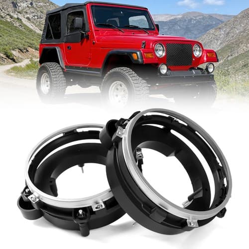 Driver&Passenger Side Headlight Bulb Brackets Bucket For Jeep Wrangler 1997-2006
