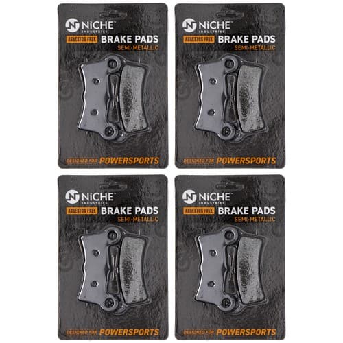 Brake Pad Set for Harley-Davidson Street Glide Tri Rear Semi-Metallic 4 Pack